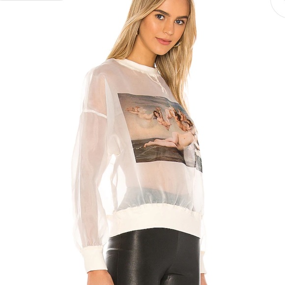 SELKIE Sweaters - REVOLVE The Ghosted Sweater in Oatmilk
Selkie Size S